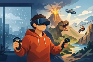 VR-Abenteuer bei Regenwetter machen den Tag groß