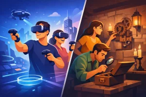 VR-Arena gegen Escape Room: Was passt zu euch?