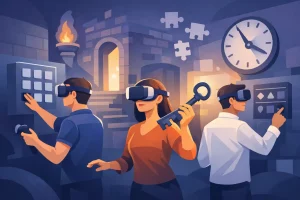 Wie funktioniert ein VR Escape Room im Team?
