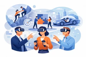 Teambuilding mit Virtual Reality, das Teams bewegt